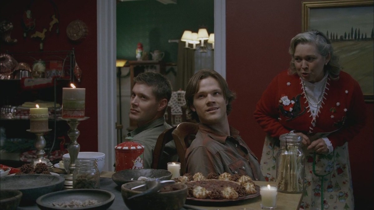 sam and dean prepare to kill in a very supernatural christmas