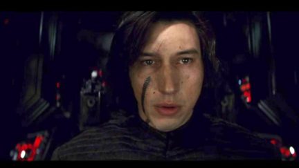 Kylo Ren in Star Wars: The Last Jedi.