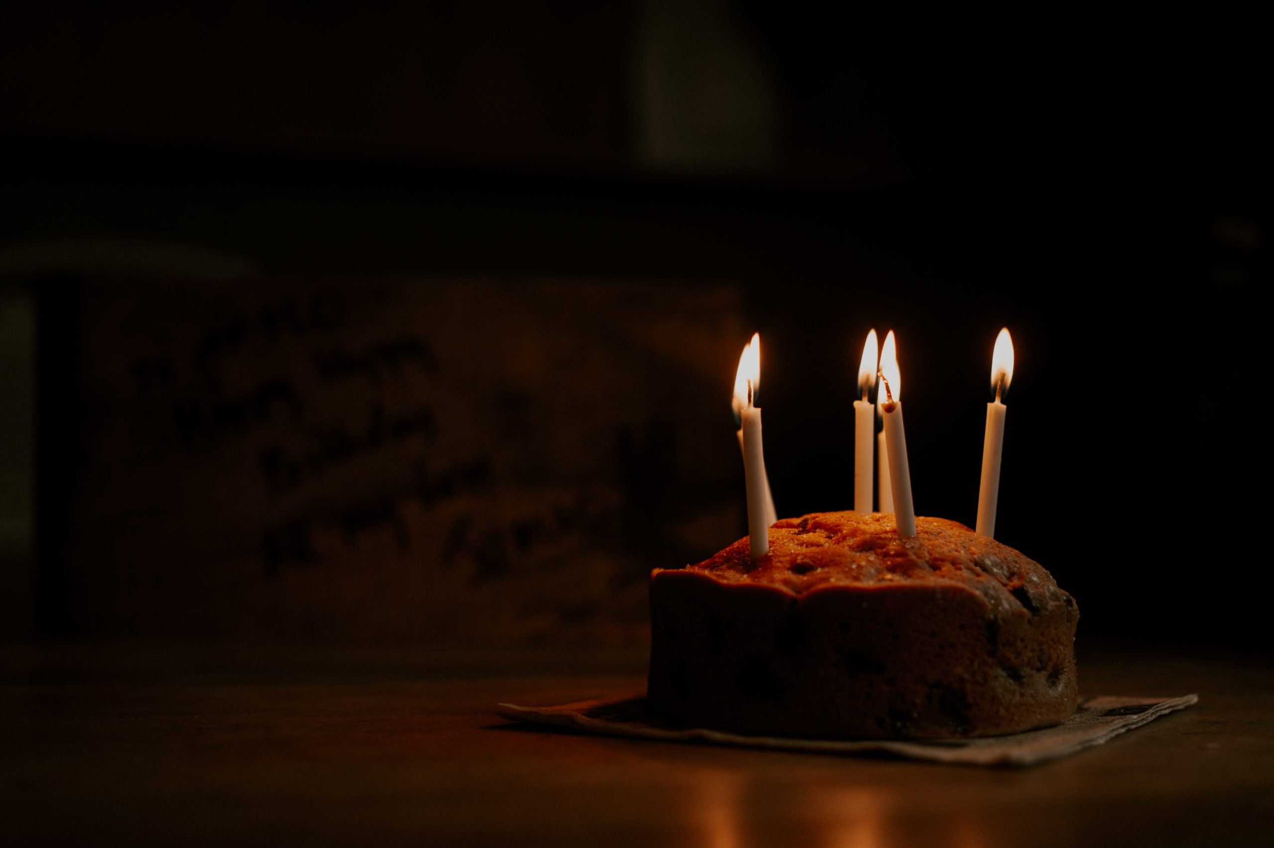 cake with candles