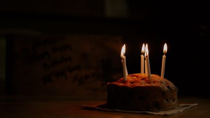 cake with candles