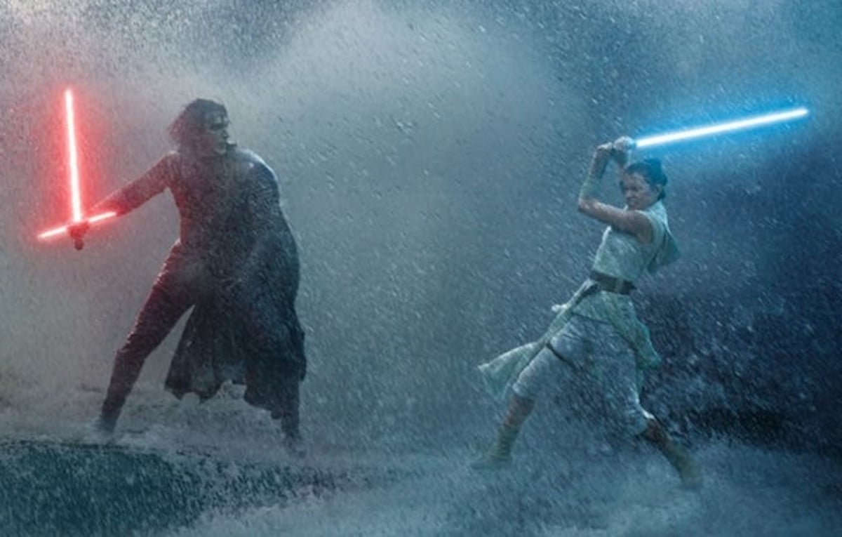 Kylo Ren and Rey fight in Star Wars: The Rise of Skywalker