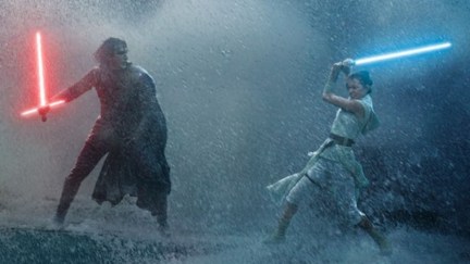 Kylo Ren and Rey fight in Star Wars: The Rise of Skywalker