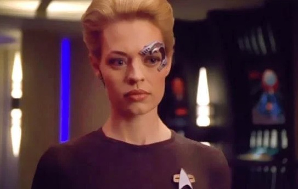 Seven of Nine on Star Trek Voyager.