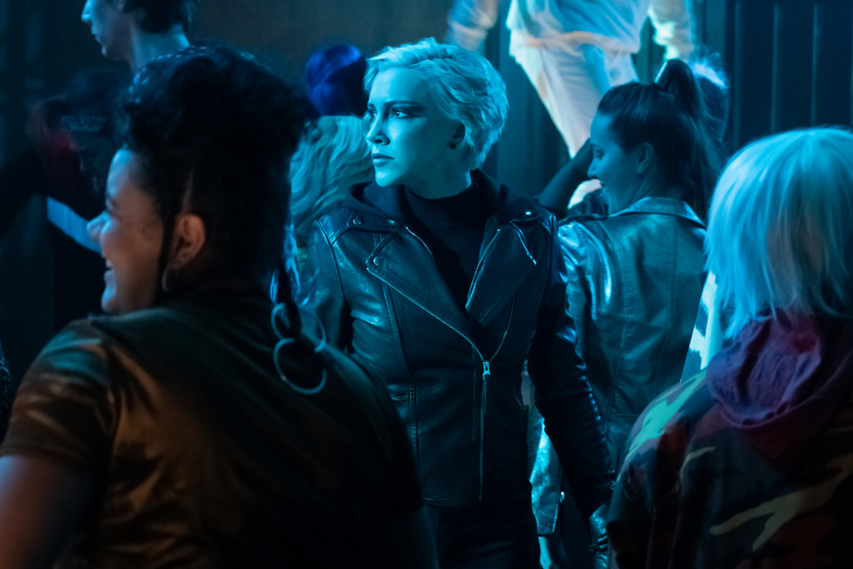 Arrow -- "Green Arrow & The Canaries" -- Image Number: AR809a_0026r.jpg -- Pictured: Katie Cassidy as Laurel Lance/Black Siren -- Photo: Katie Yu/The CW -- © 2020 The CW Network, LLC. All Rights Reserved.