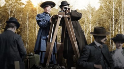 Filmmaker Alice Guy-Blaché directing.