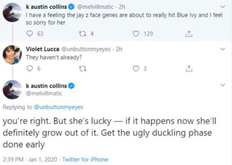 Blue Ivy comment thread