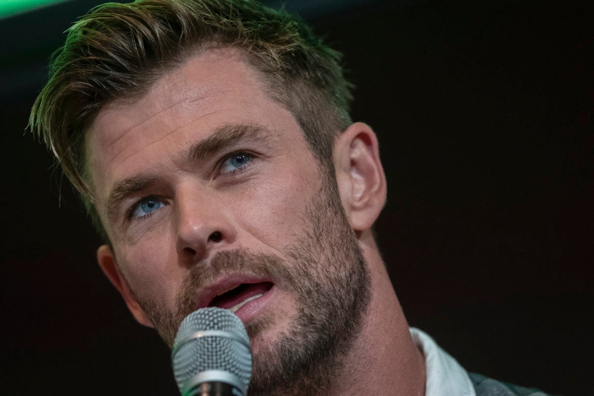 SYDNEY, AUSTRALIA - OCTOBER 30: Chris Hemsworth attends a preview of Tourism Australia's latest campaign at Sydney Opera House on October 30, 2019 in Sydney, Australia. (Photo by Brook Mitchell/Getty Images)