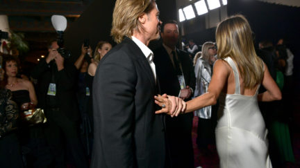 LOS ANGELES, CALIFORNIA - JANUARY 19: Brad Pitt and Jennifer Aniston attend the 26th Annual Screen Actors Guild Awards at The Shrine Auditorium on January 19, 2020 in Los Angeles, California. 721313 (Photo by Emma McIntyre/Getty Images for Turner)