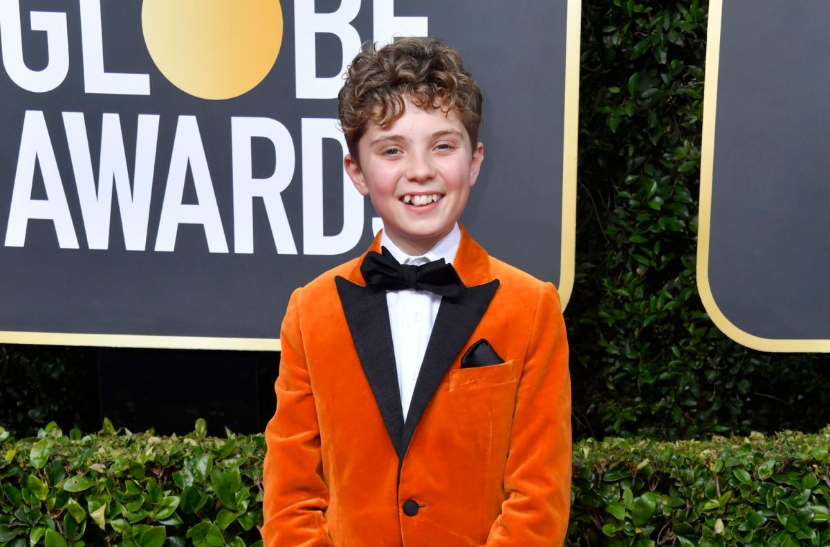 Roman Griffin Davis at the Golden Globes