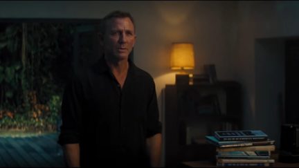 james bond looks tired