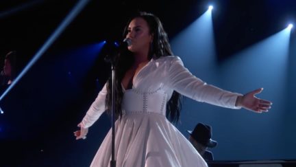 demi lovato at the grammys