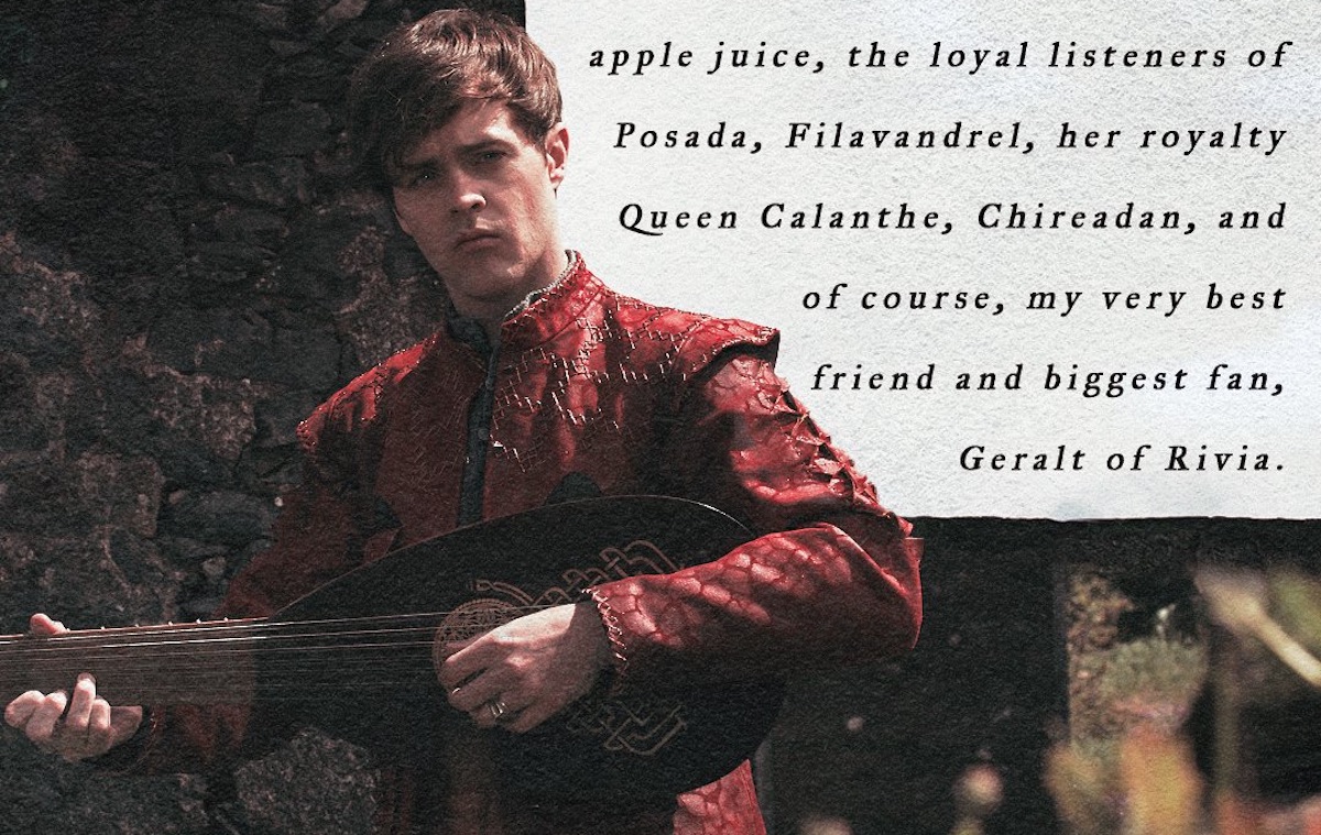 Jaskier's album cover from The Witcher