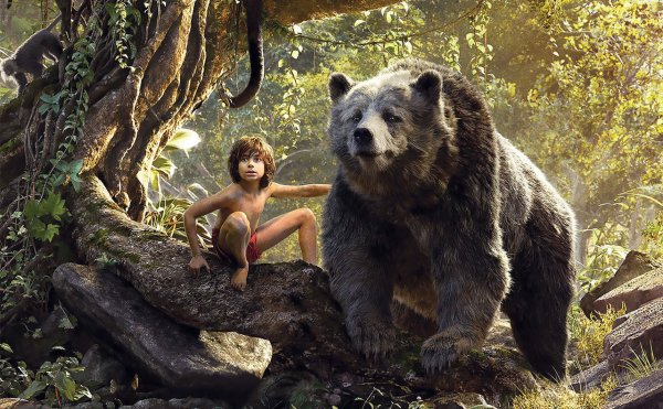 Neel Sethi as Mowgli in Disney's live-action Jungle Book remake.