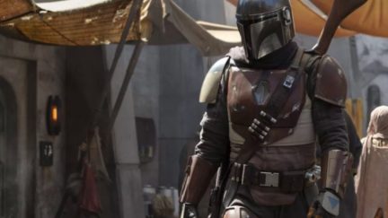 The titular Mandalorian in Disney+'s The Mandalorian.
