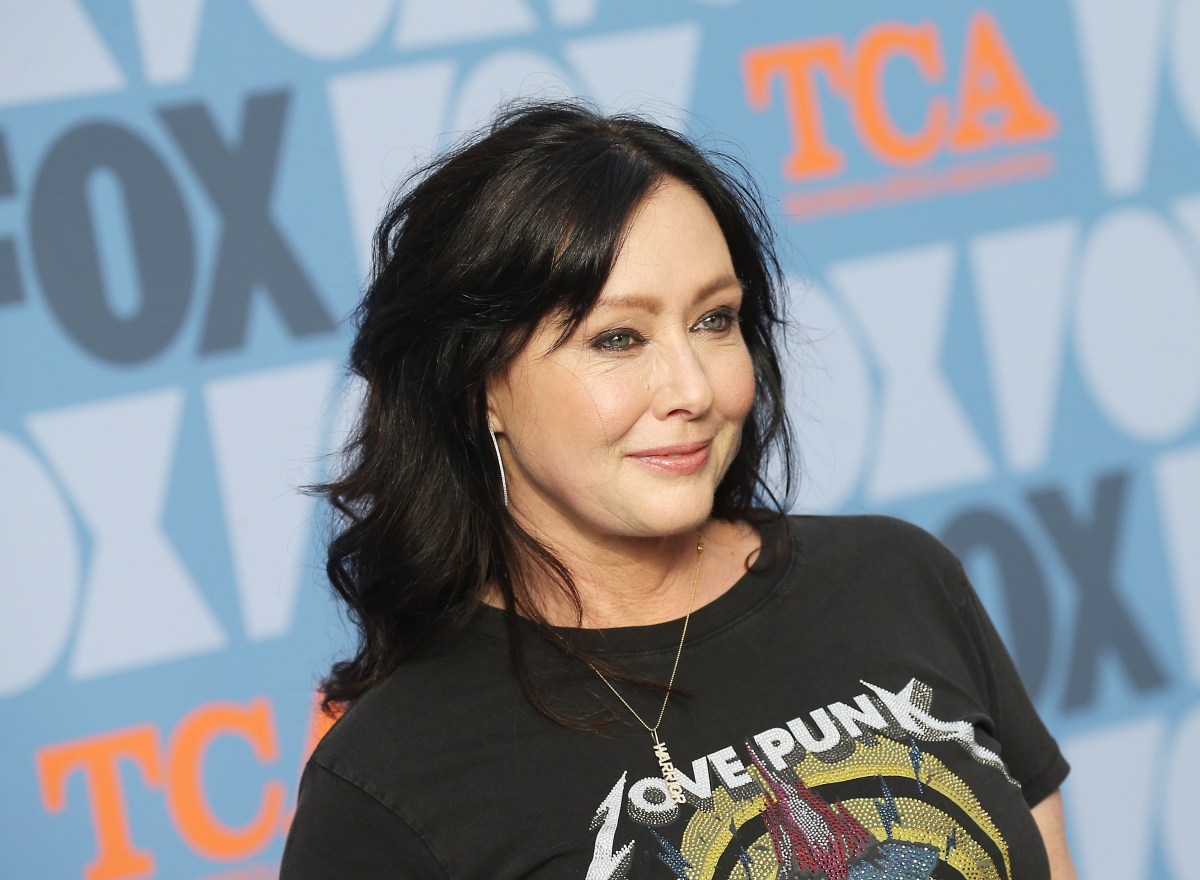 US actress Shannen Doherty attends the FOX Summer TCA 2019 All-Star Party at Fox Studios on August 7, 2019 in Los Angeles. (Photo by Michael Tran / AFP) (Photo credit should read MICHAEL TRAN/AFP via Getty Images)
