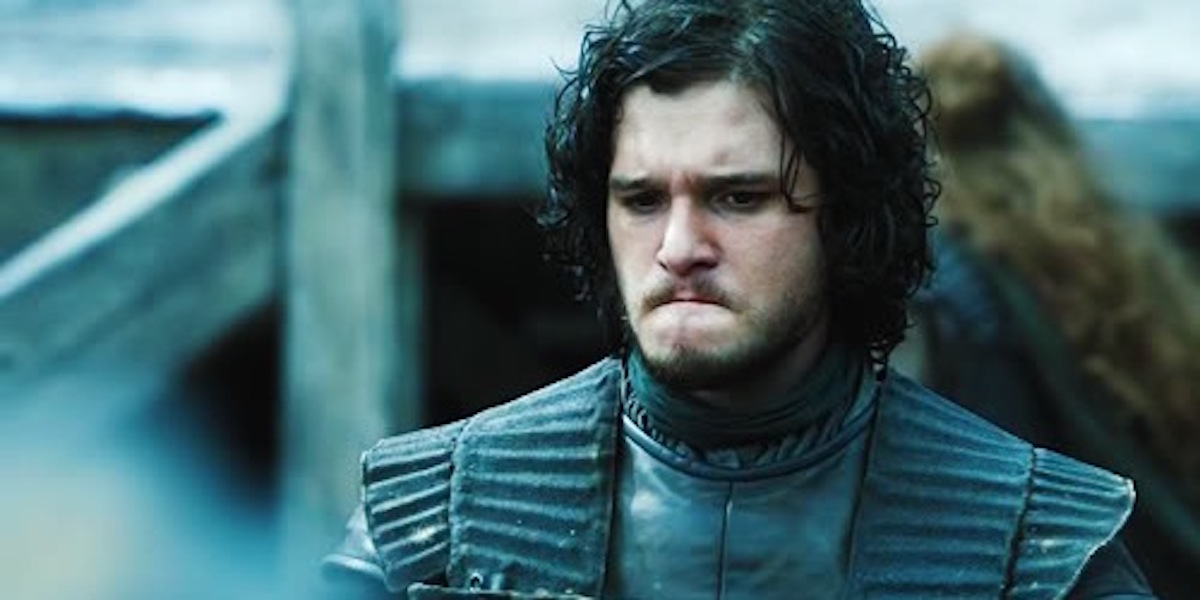 Jon Snow looking sad