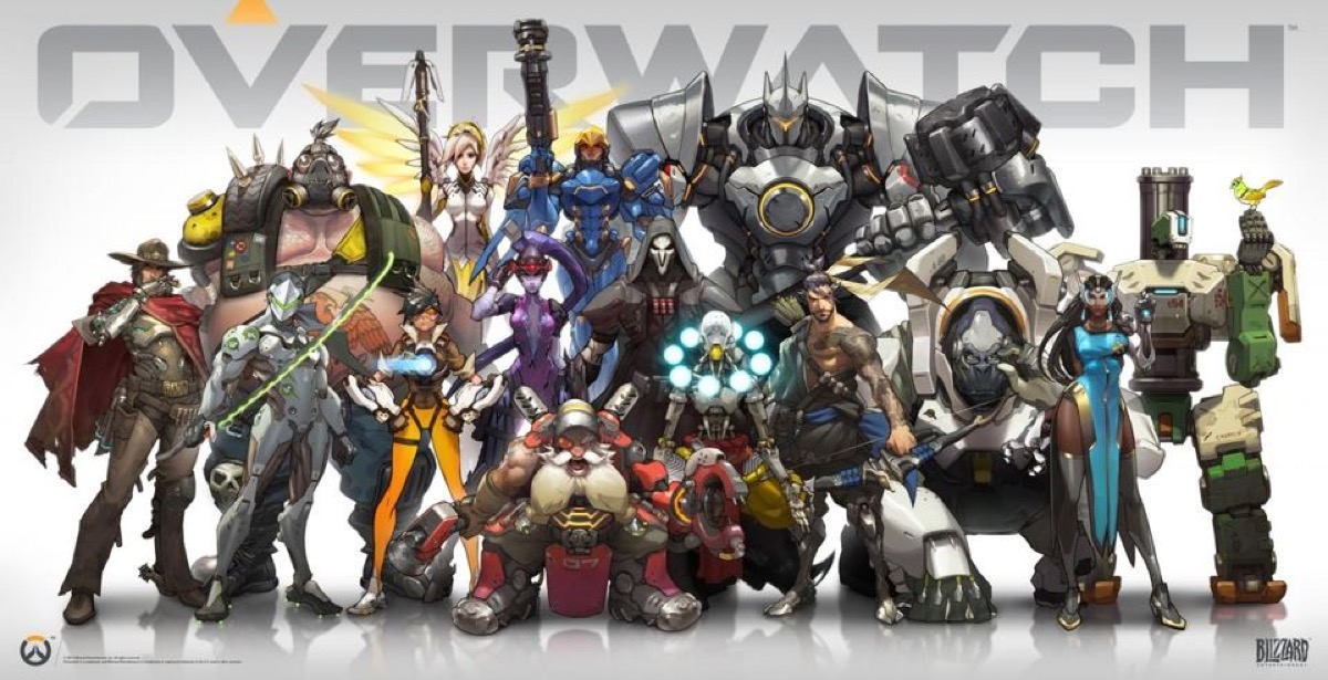 The characters of Blizzard's Overwatch.
