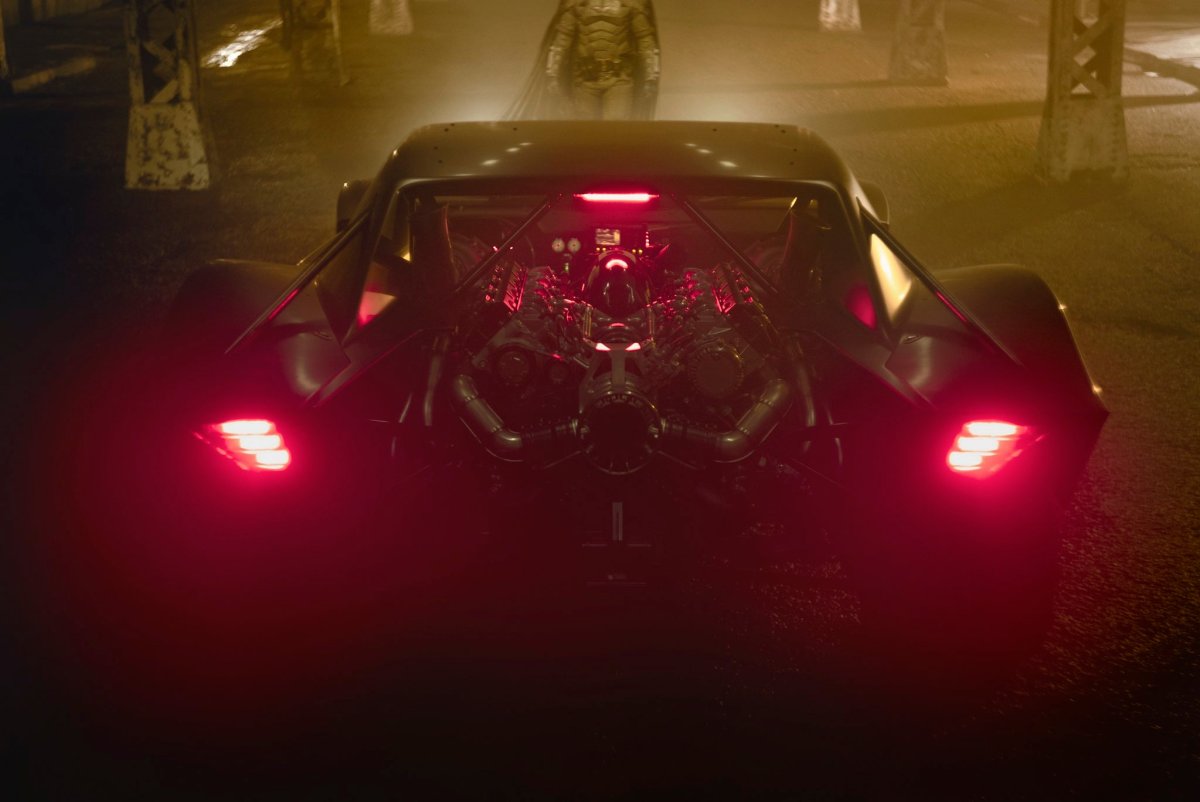 THe batmobile in The batman