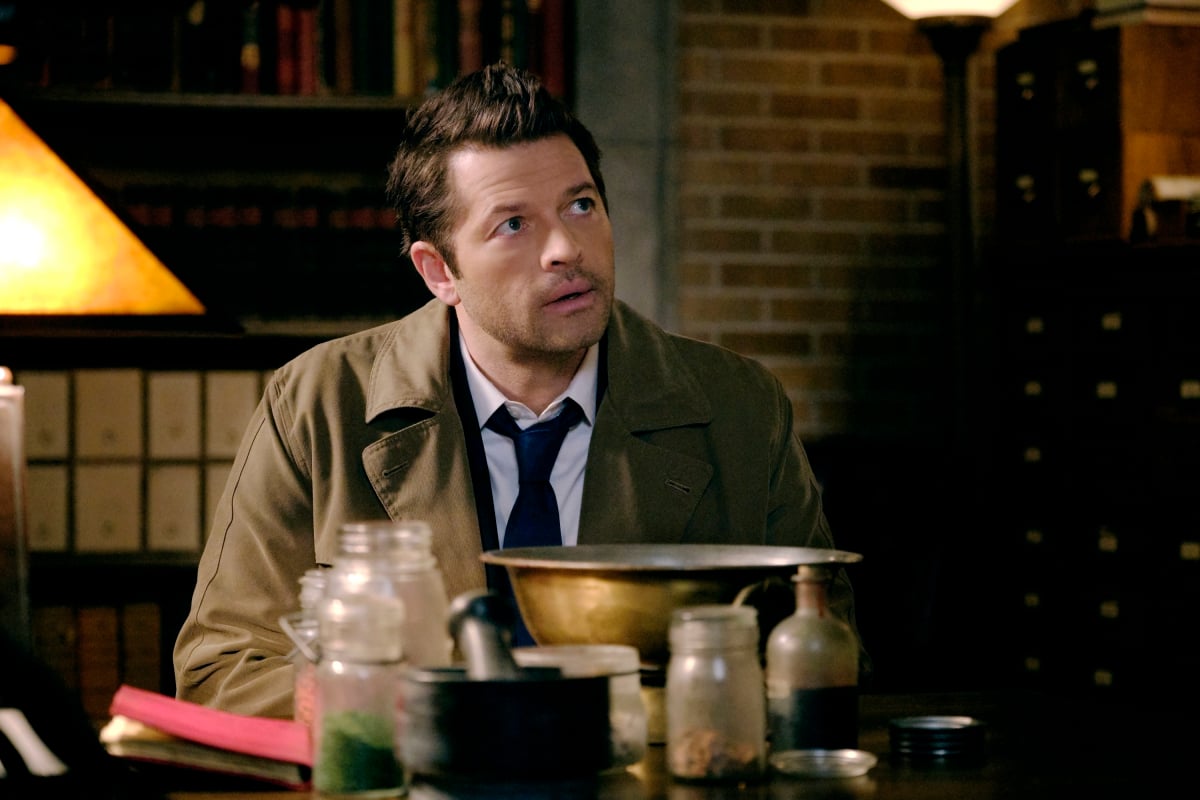 Supernatural -- "Destiny's Child" -- Image Number: SN1513a_0066b.jpg -- Pictured: Misha Collins as Castiel -- Photo: Jeff Weddell/The CW -- © 2020 The CW Network, LLC. All Rights Reserved.