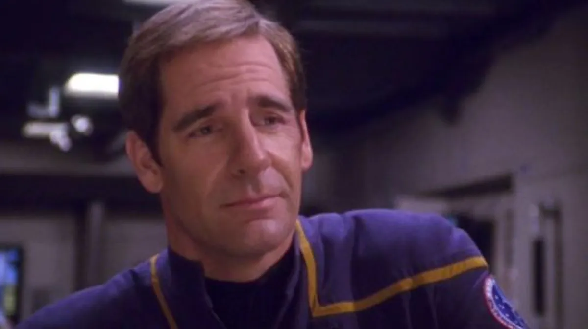 Scott Bakula as Captain Archer on Star Trek: Enterprise.