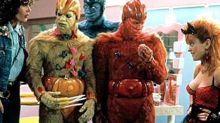 geena davis, damon wayans, jim carrey, jeff goldblum, julie brown