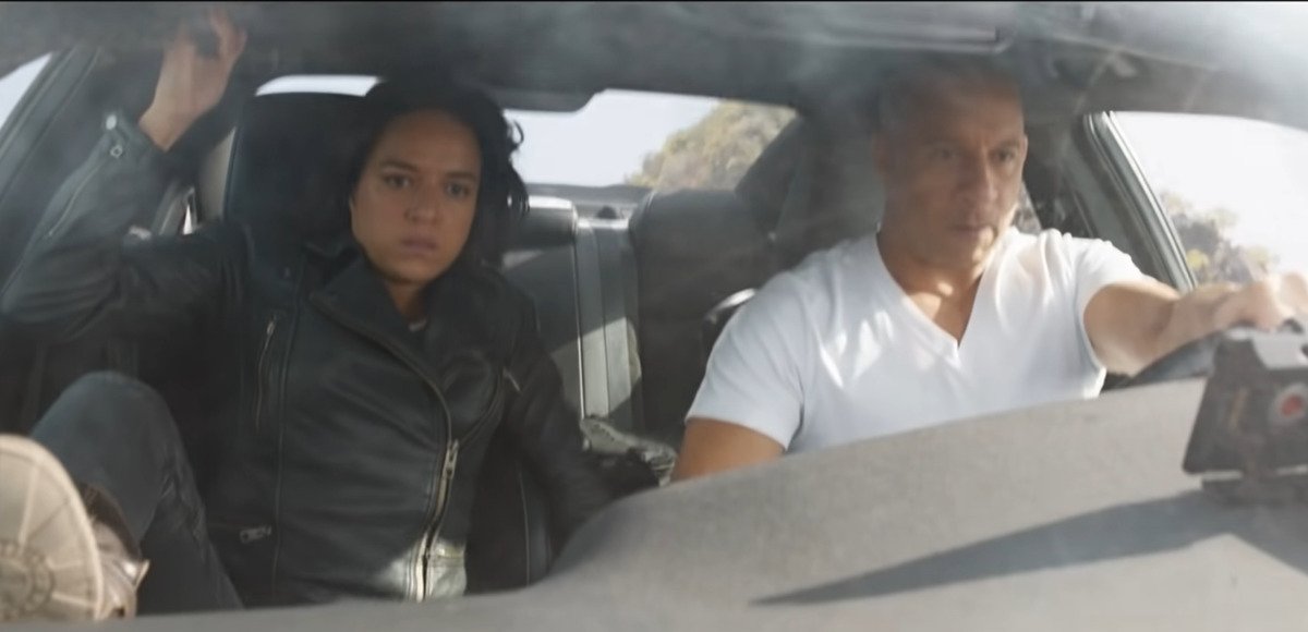 vin diesel drives off a cliff in fast 9