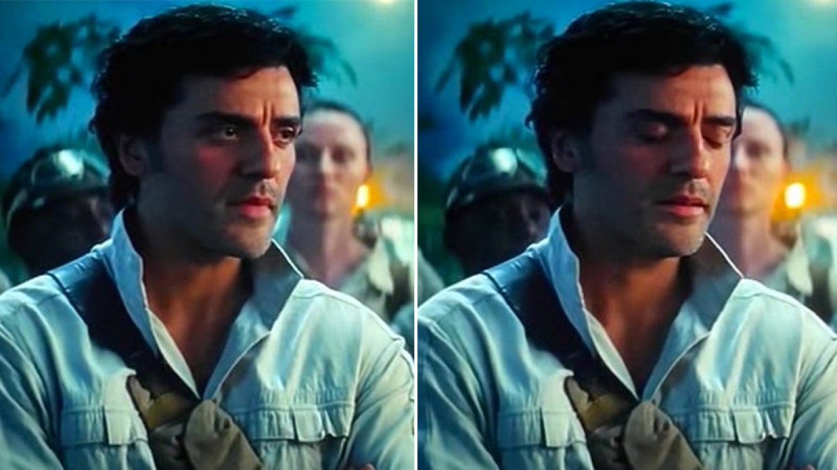 Poe Dameron's "somehow, Palpatine has returned" face.