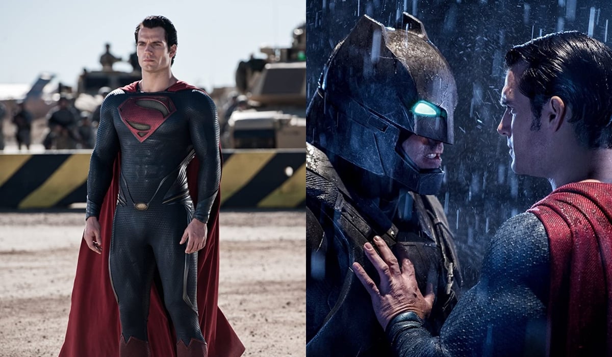 Henry Cavill in Man of Steel (2013); Batman v Superman: Dawn of Justice (2016)