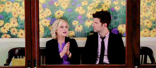 Adam Scott and Amy Poehler in Parks and Recreation