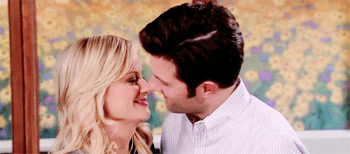 Adam Scott and Amy Poehler in Parks and Recreation