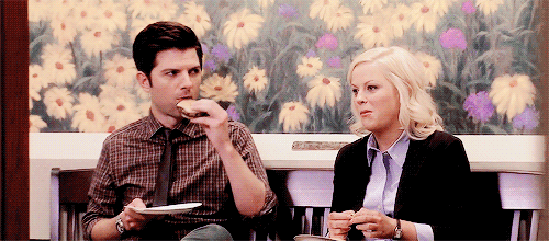 Adam Scott and Amy Poehler in Parks and Recreation