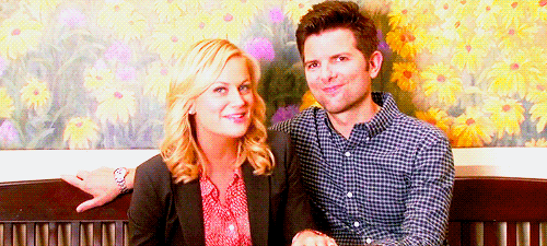 Adam Scott and Amy Poehler in Parks and Recreation