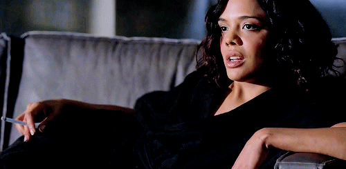 Tessa Thompson as Charlotte Hale in Westworld.