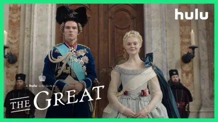 Elle Fanning as Catherine the Great and Nicholas Hoult as Peter III of Russia
