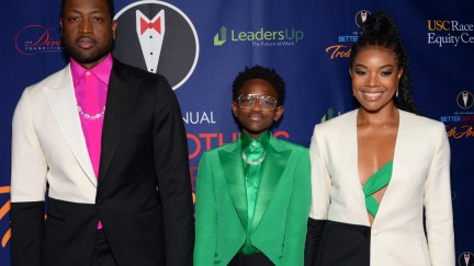 LOS ANGELES, CALIFORNIA - MARCH 07: (L-R) Dwyane Wade, Zaya Wade and Gabrielle Union attend the Better Brothers Los Angeles 6th annual Truth Awards at Taglyan Complex on March 07, 2020 in Los Angeles, California. (Photo by Andrew Toth/Getty Images)