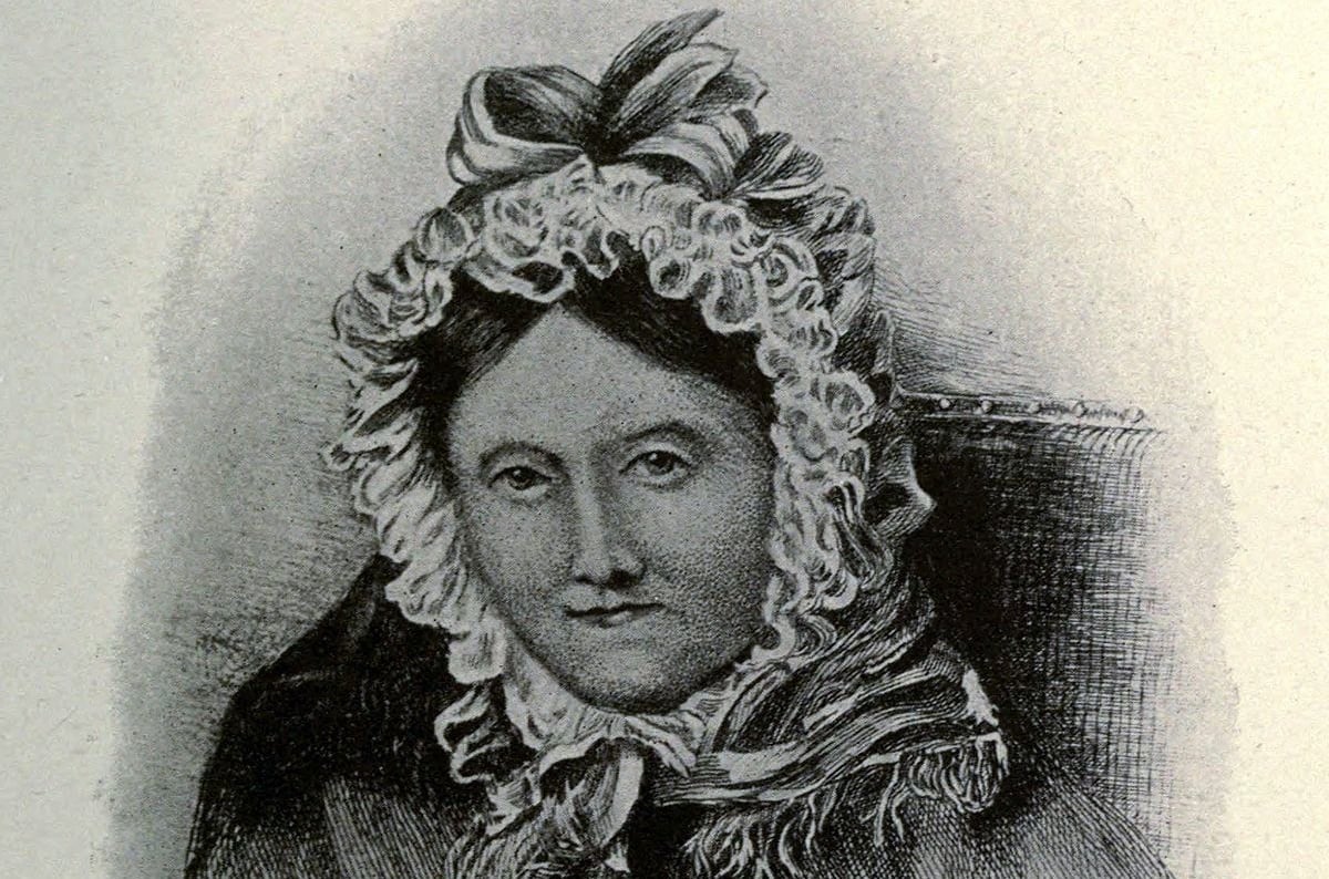 Drawing of Dorothy Wordsworth in middle age