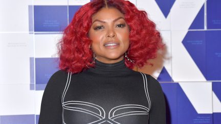 NEW YORK, NEW YORK - MARCH 06: Taraji P. Henson and American Express Launch #ExpressThanks Pop Up Cafe at Grand Central Station on March 06, 2020 in New York City. (Photo by Michael Loccisano/Getty Images,)