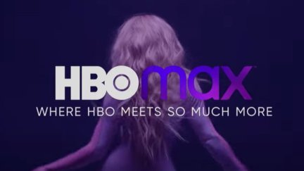 HBO max logo over a drag queen