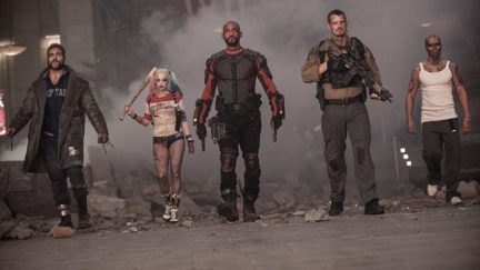 Will Smith, Jay Hernandez, Joel Kinnaman, Jai Courtney, and Margot Robbie in Suicide Squad (2016)