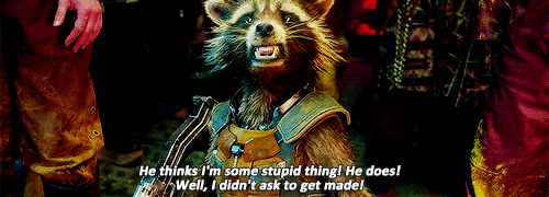 Rocket Raccoon in Guardians of the Galaxy