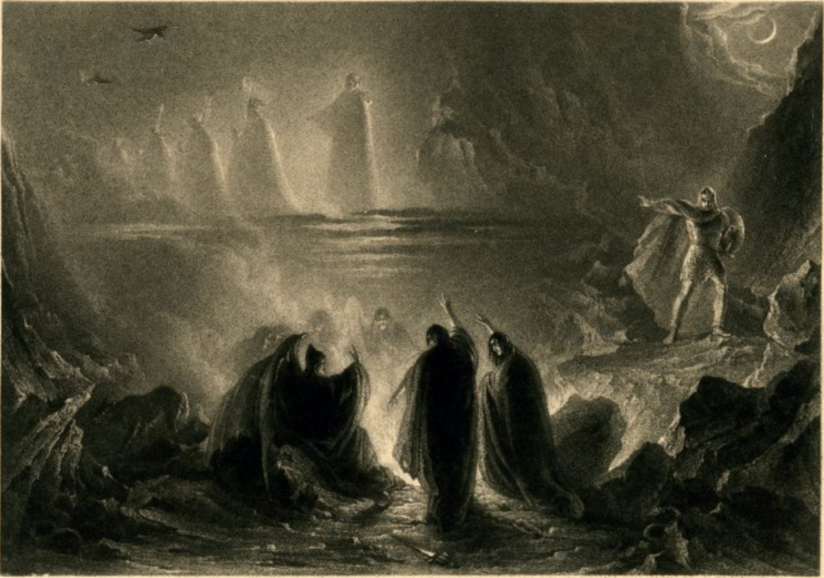 Three Witches, MacBeth, by James Henry Nixon, British Museum, 1831