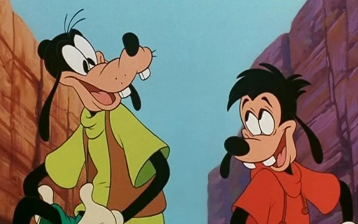 Jason Marsden and Bill Farmer in A Goofy Movie (1995) just two dudes being dudes