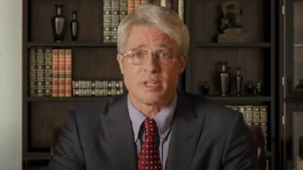 Brad Pitt as Dr. Anthony Fauci in SNL cold open