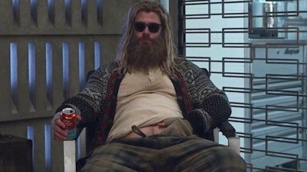Chris Hemsworth plays Bro Thor in Endgame