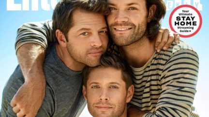 misha collins jensen ackles jared padalecki on the cover of entertainment weekly