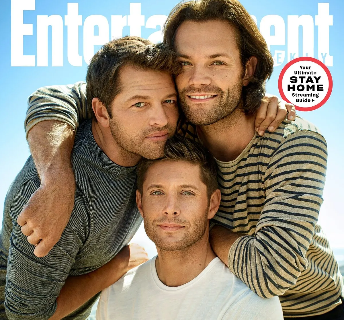 misha collins jensen ackles jared padalecki on the cover of entertainment weekly