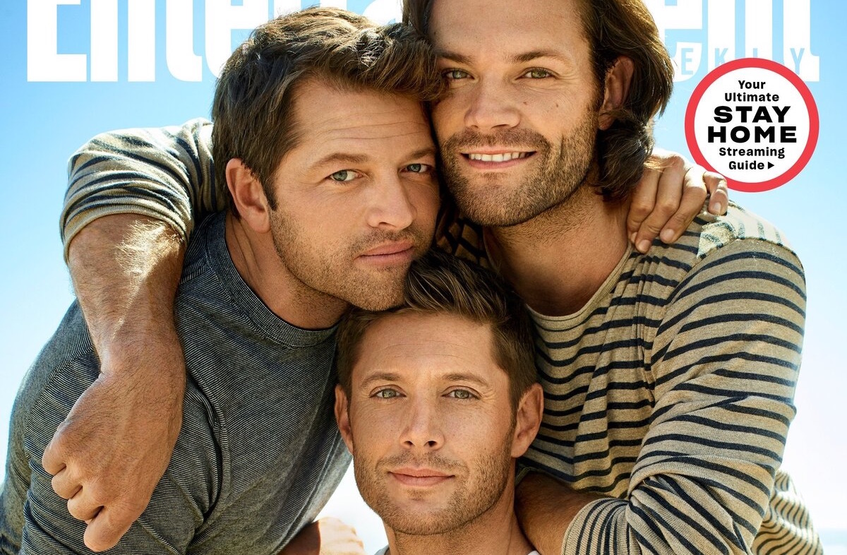 misha collins jensen ackles jared padalecki on the cover of entertainment weekly
