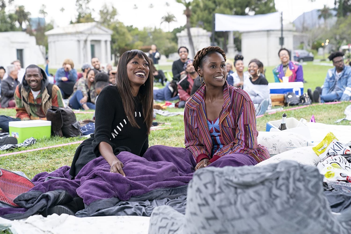 Yvonne Orji and Issa Rae in Insecure (2016) as Molly and Issa