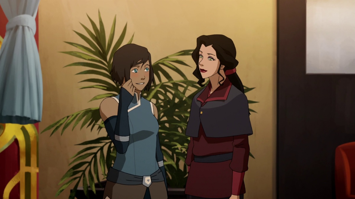 korra and asami being subtle bisexuals