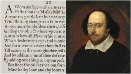 sonnet 20 and a portrait of william shakespeare